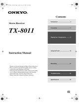 ONKYO TX-8011 User manual