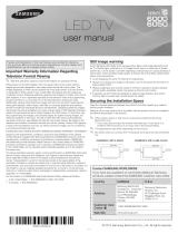 Samsung UN60EH6000 User manual