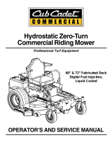 Cub Cadet 60-inch & 72-inch Fabricated Deck User manual