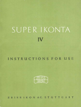 Zeiss Ikon Super Ikonta IV User manual