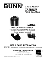 Bunn 1 User manual