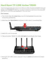 TP-LINK Archer VR600 User manual