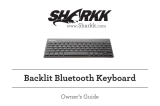 Sharkk Backlit Bluetooth Keyboard Owner's manual