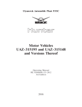 UAZ HUNTER 315148 Operating instructions