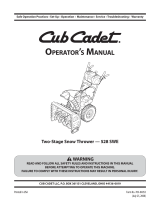 Cub Cadet 528 SWE User manual