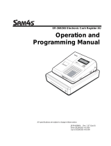 Sam4s ER-260 SERIES Operation and programming manual