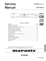 Marantz DV4500 User manual