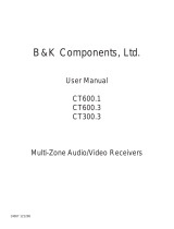 B&K CT600.3 User manual
