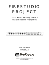 PRESONUS FireStudio Project User manual