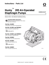 Graco 308652ZAF, Husky 205 Air-Operated Diaphragm Pumps Operating instructions