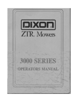 Dixon ZTR 3000 Series User manual