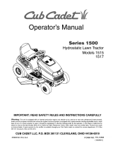 Cub Cadet 1517 Owner's manual