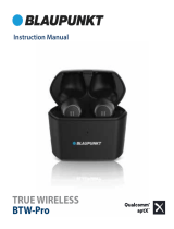 Blaupunkt BTW-Pro True Wireless Bluetooth Earbud User manual