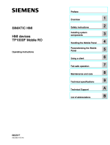 Siemens SIMATIC HMI TP1000F Mobile RO Operating Instructions Manual