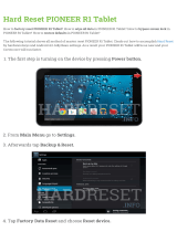 Pioneer R1 Tablet User manual