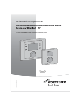 Worcester Greenstar Comfort I RF Operating instructions