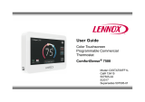 Lennox ComfortSense 7500 User manual
