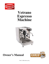 Chris Coffee Service Vetrano Owner's manual