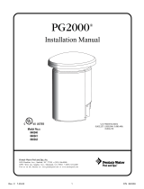 Pentair Pool Products PG2000 840242 Installation guide