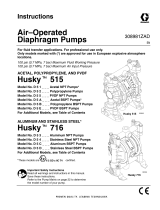 Graco 308981ZAD, Husky 515 and Husky 716 AODD Pumps User manual