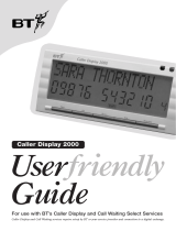 BT CALLER DISPLAY 2000 User manual