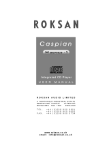 Roksan Audio CD Player Mseries-1 User manual