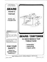 Craftsman 113221770 Owner's manual