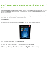 Mediacom WinPad X201 E 10.1" 3G User manual