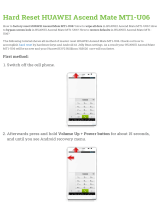 Huawei Ascend Mate MT1-U06 Hard reset manual