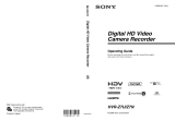 Sony HVR-Z7U User manual