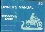 Honda MB5 1982 Owner's manual