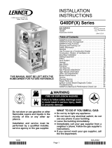 Lennox G40DF Series Installation guide