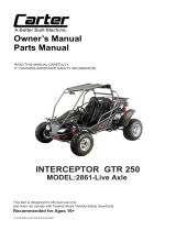 Carter INTERCEPTOR GTR 250 Owner's manual