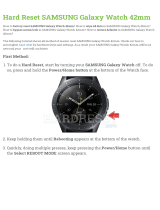 Samsung Galaxy Watch 42mm User manual