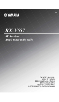 Yamaha RX-V557 User manual