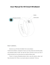 MYHEALTHCONNECTED B9 Smart Wristband User manual