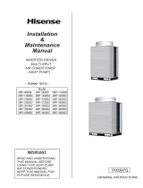 Hisense Inverter-Driven Multi-Split Heat Pump / Air Conditioner P00397Q User manual