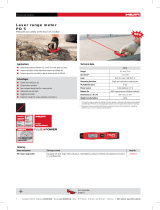 Hilti PD 5 User manual