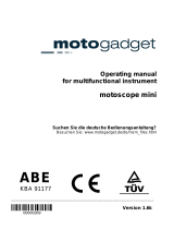 motogadget motoscope mini Operating instructions