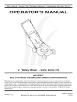 MTD 420 Series User manual