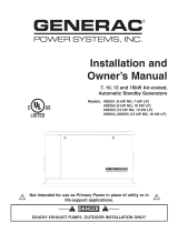 Generac Power Systems 17KW User manual