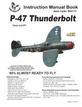 Black Horse Model P47 THUNDERBOLT Instruction Manual Book