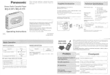 Panasonic RQ-E10V User manual