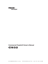 Precor Treadmills 932i User manual