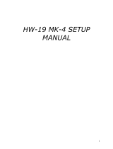 VPI HW-19 MK-4 User manual
