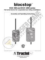 Tractel blocstop BSO 1000 Series Assembly And Operating Instructions Manual