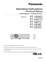 Panasonic PT-LB382 User manual