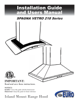 Cavaliere SPAGNA VETRO 218 Series User manual