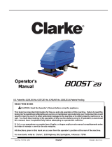 Clarke Focus II Mid-Size Autoscrubber Boost 28 User manual