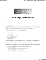 Sabre Abstract CE Series User manual